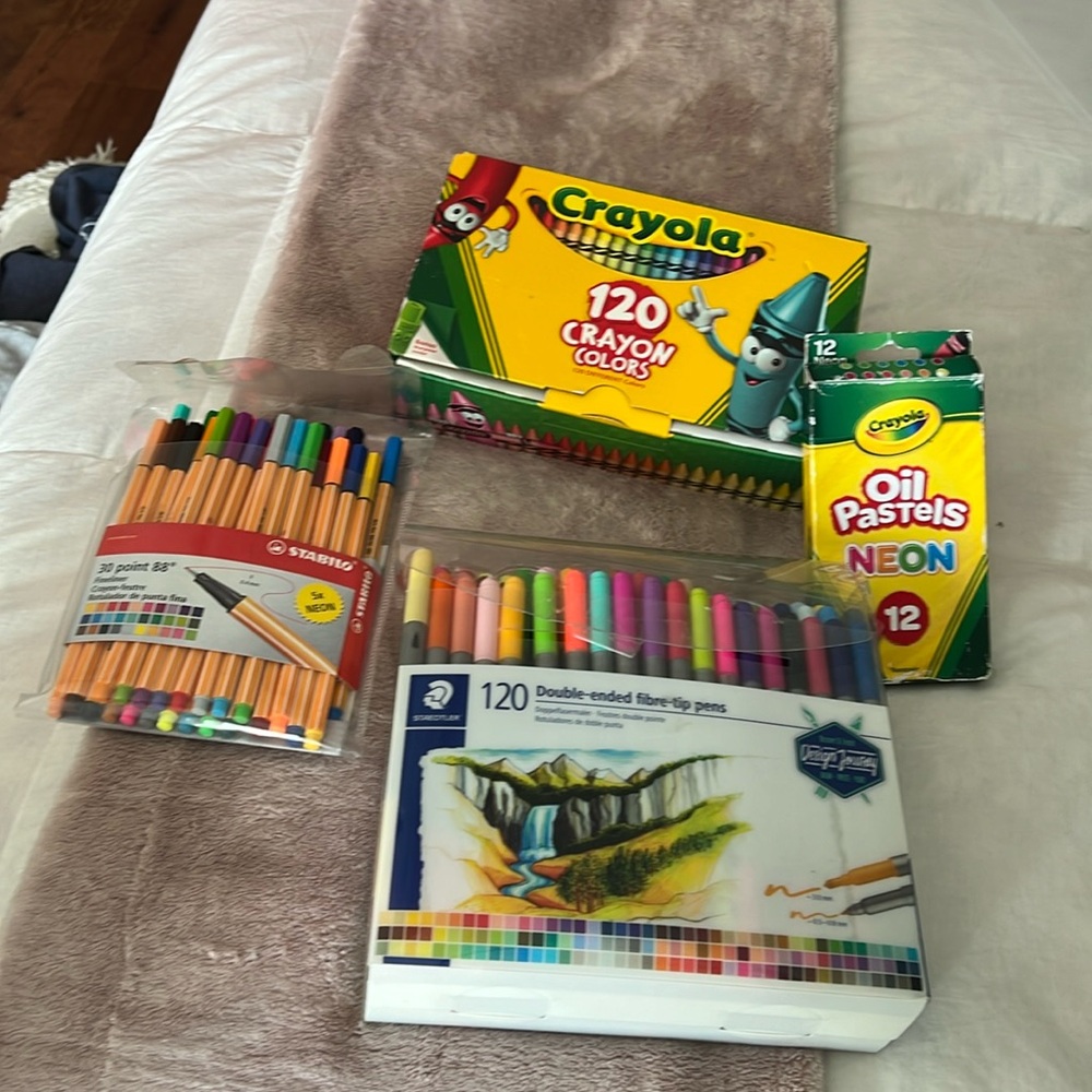 Coloring supplies